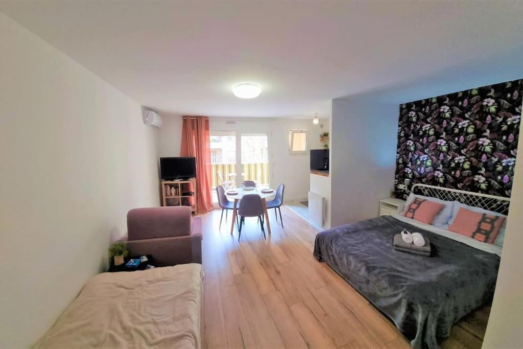 Apartament Studio Nice, Avenue Des Fleurs, Climatise Zewnętrze zdjęcie